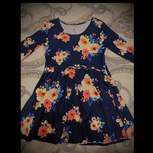 justice floral dress